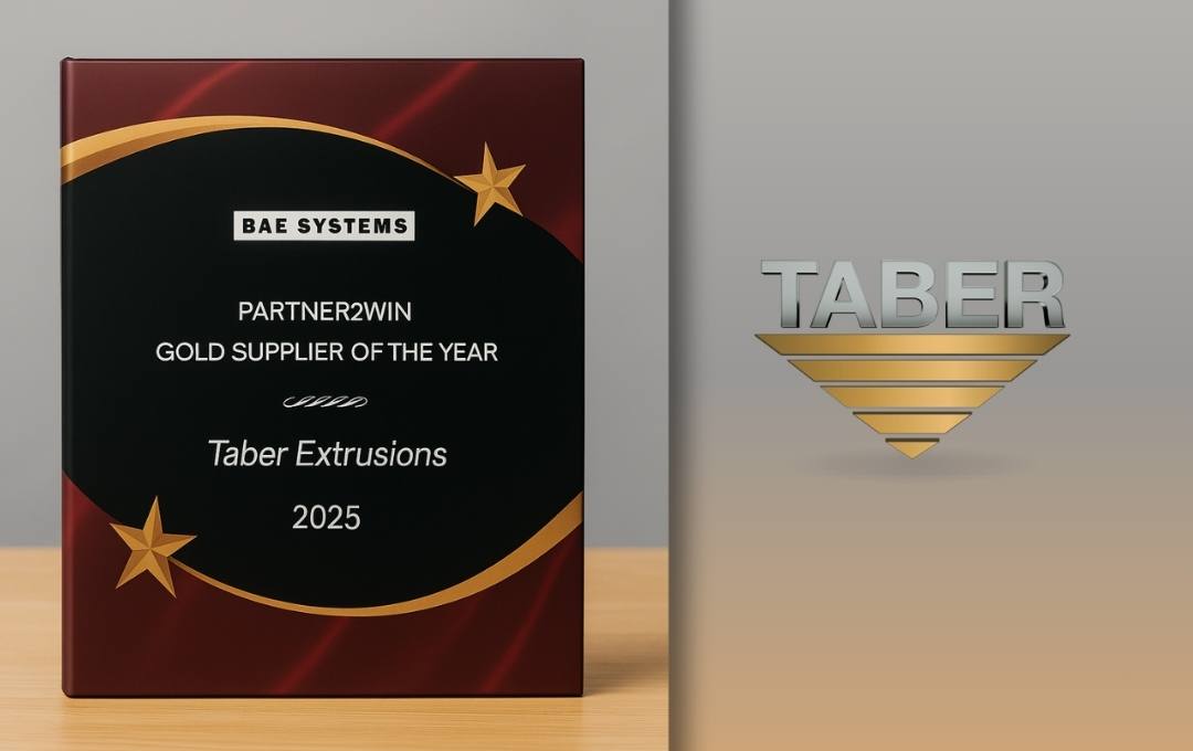Taber's BAE Gold Supplier Award plaque